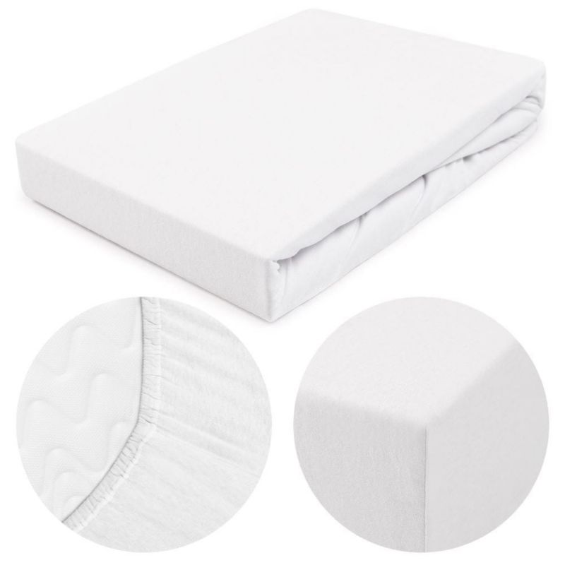 Prześcieradło jersey z gumką Darymex 160x200 kolor Biały 1 szt.