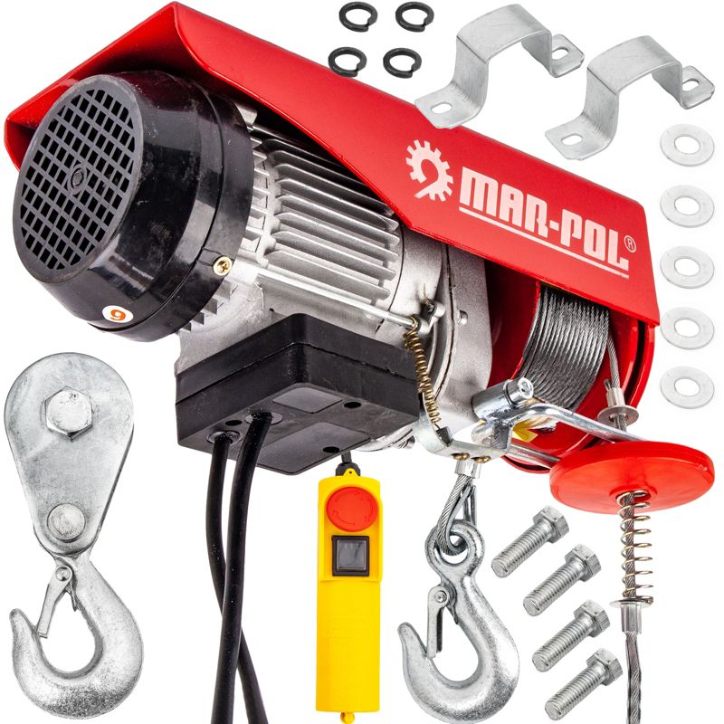 Wciągarka elektryczna MAR-POL linowa warsztatowa 600kg 1200W 1szt.