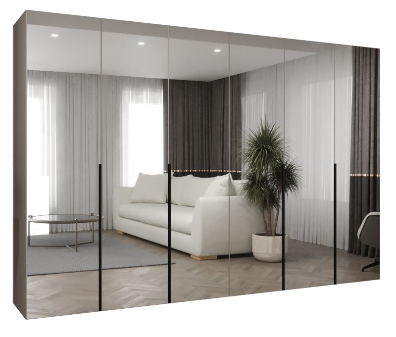 Szafa uchylna otwierana ALICANTE 3 300 wys 202 cm Kaszmir + Czarny 1 szt