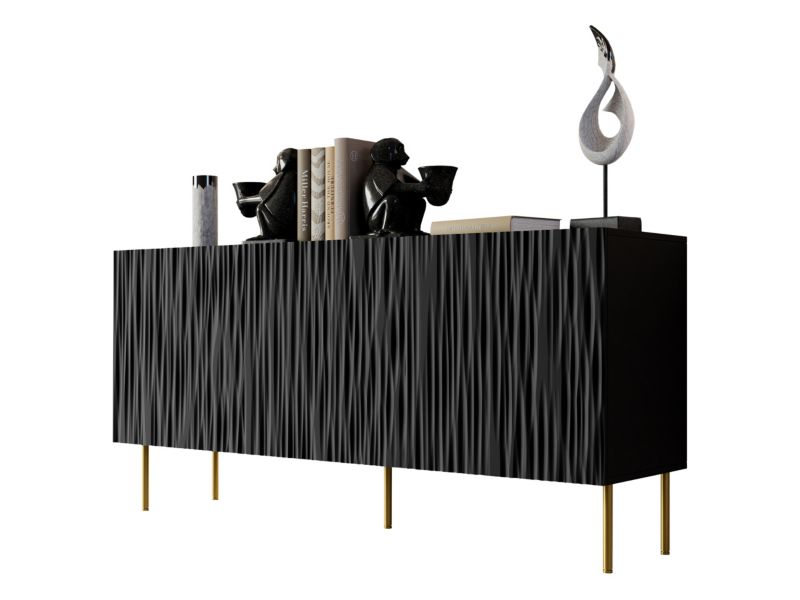 Komoda MIRJAN 24 Jungle 152 czarny + złoty 1 szt.