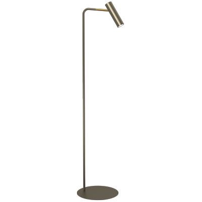 Lampa podłogowa stojąca Luminex Axion tytanowo-złota nowoczesna 1 x GU10 x 8W wym: 159 x 34 x 34 cm - 1 szt.
