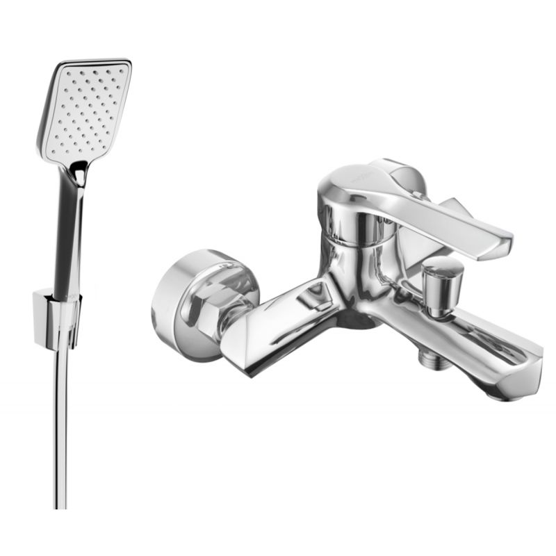 Bateria wannowa z zestawem prysznicowym Mexen Sabre chrom 7213R62-00 1 szt.