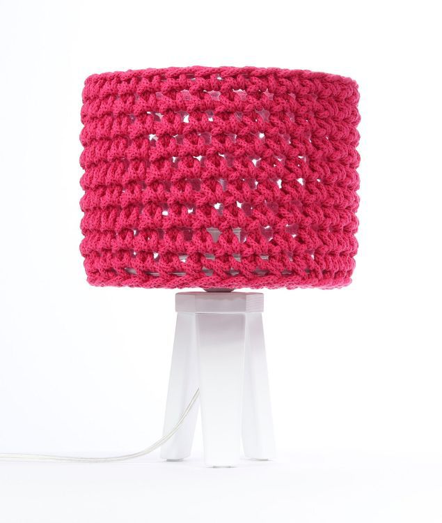 Lampa Bps Koncept stołowa COTTON WOOD czerwona 1 szt