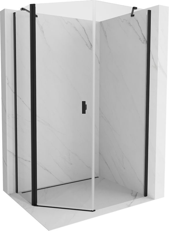 Kabina prysznicowa pięciokątna Mexen Mist czarna 90 x 100 cm 1 szt