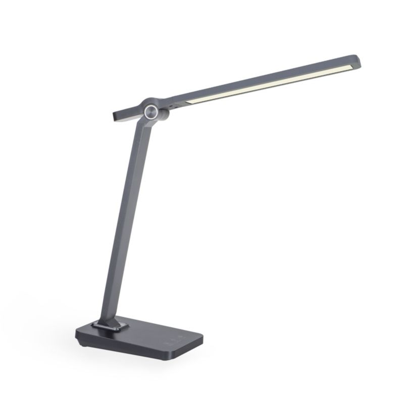 Lampka biurkowa LED LightLogic LL UNHED LED GR 66489 reg. temp. barwowej 3000/4000/6500 K nocna szara dotykowa 1 szt.