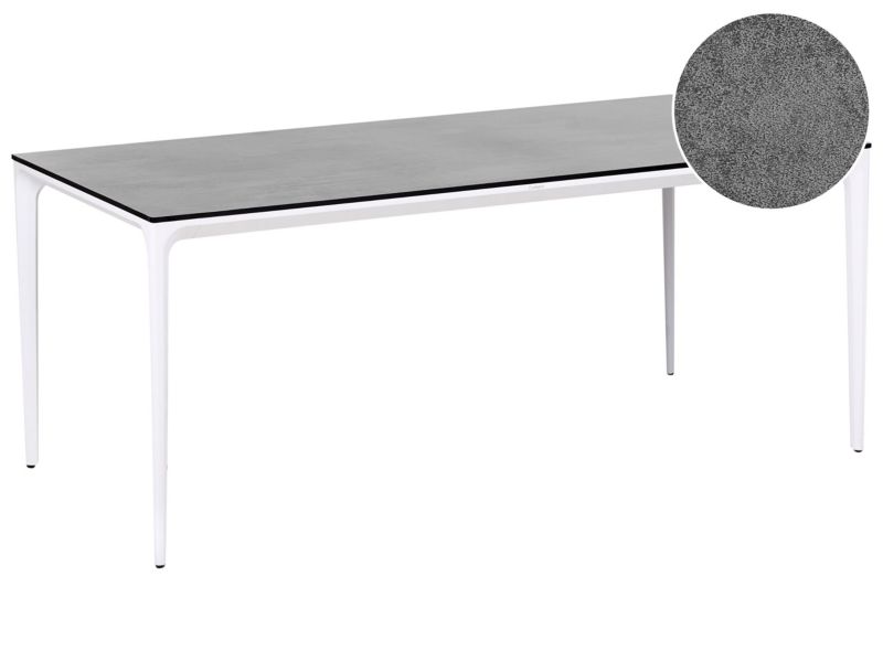 Stół ogrodowy Sovareto 180 cm 90 cm Imitacja kamienia Ciemnoszary 1 szt.