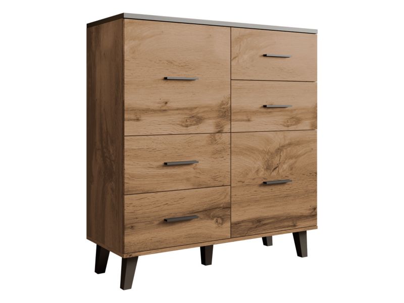 Komoda MIRJAN 24 Lotta 110 2D4S wotan + czarny 1 szt.