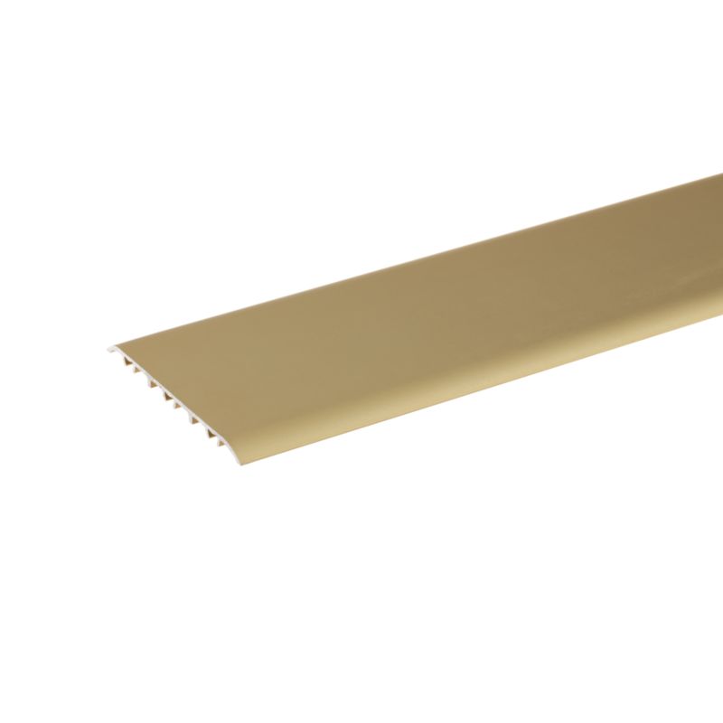 Profil progowy płaski owalny Cezar Złoty 80mm 1,8m aluminiowy 1 szt.