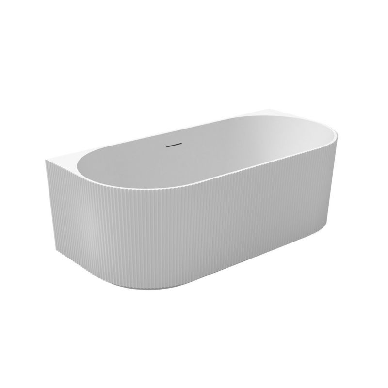 Wanna przyścienna Oltens Hamnes akrylowa 170x80 cm biała, Red Dot Award 2025, 1 szt.