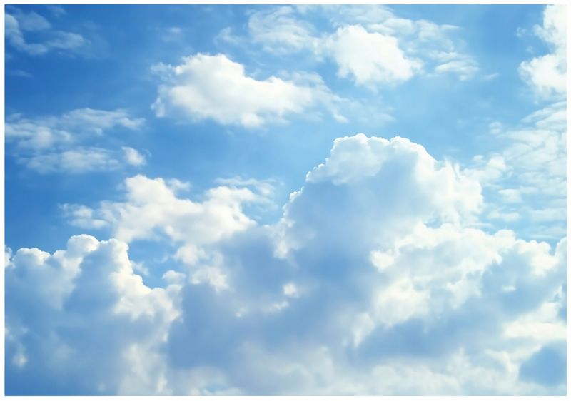 Tapeta Dziecięca Niebo Chmury WALLARENA 250x175 cm Fototapeta Dla Dzieci Dekoracja 1 szt.