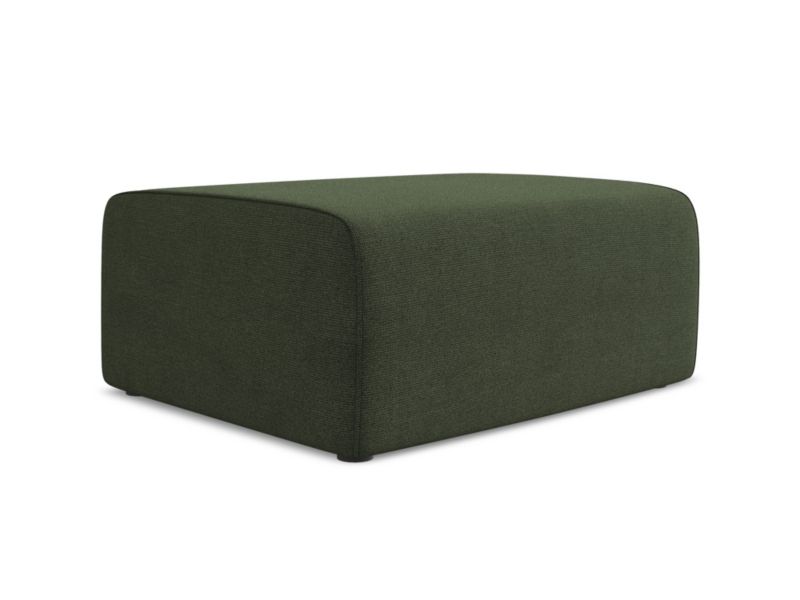 Pufa LaMiaSofa CASERTA z tkaniny strukturalnej 90x60 cm oliwkowy 1 szt.