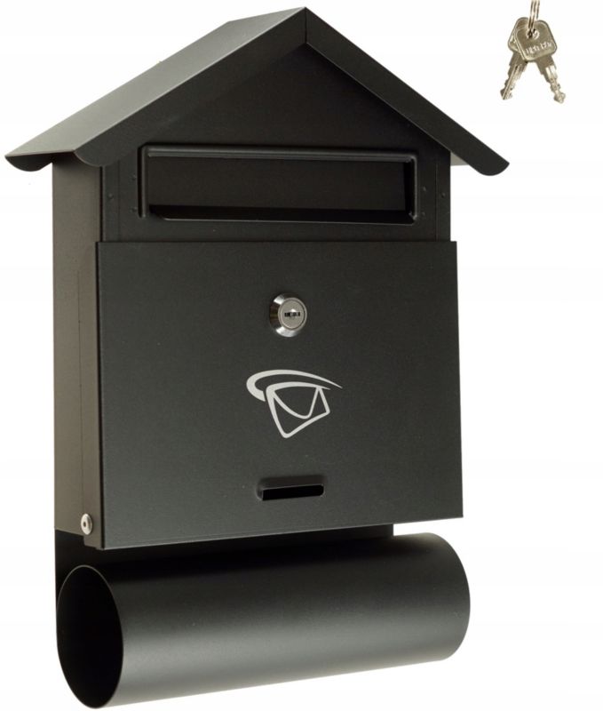 Skrzynka Na Listy FEINZ Domek Format B6 Duża Czarna 1 szt.