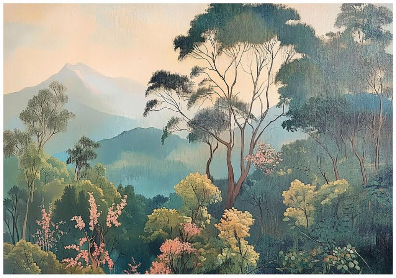 Tapeta Na Flizelinie Ścianę WALLARENA 250x175 cm Fototapeta Do Sypialni Salonu Kuchni Dżungla Natura Las 1 szt.