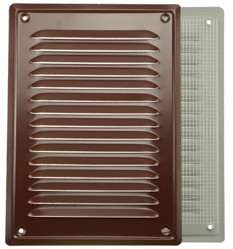 Kratka FEINZ Wentylacyjna Metalowa 14X21 Kominowa Brąz 1 szt.