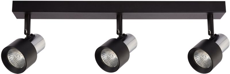 Spot Milagro Cino 3 x GU10 czarny / chrom