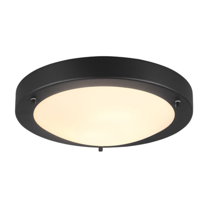 Plafon sufitowy nowoczesny Trio Condus czarno-biały łazienkowy 1 x E27 x IP44 wym: 8 x 31,5 x 31,5 cm - 1 szt.
