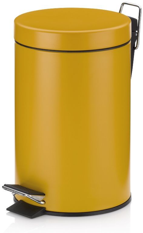 Kosz na śmieci Kela Monaco 3L żółty mat metalowy z wyjmowanym pojemnikiem 1 szt.