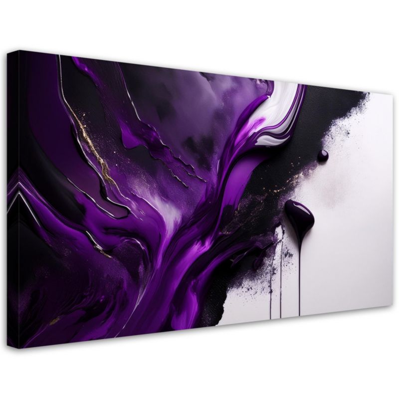 Obraz na płótnie Feeby Fioletowa Abstrakcja 80x40cm 1szt