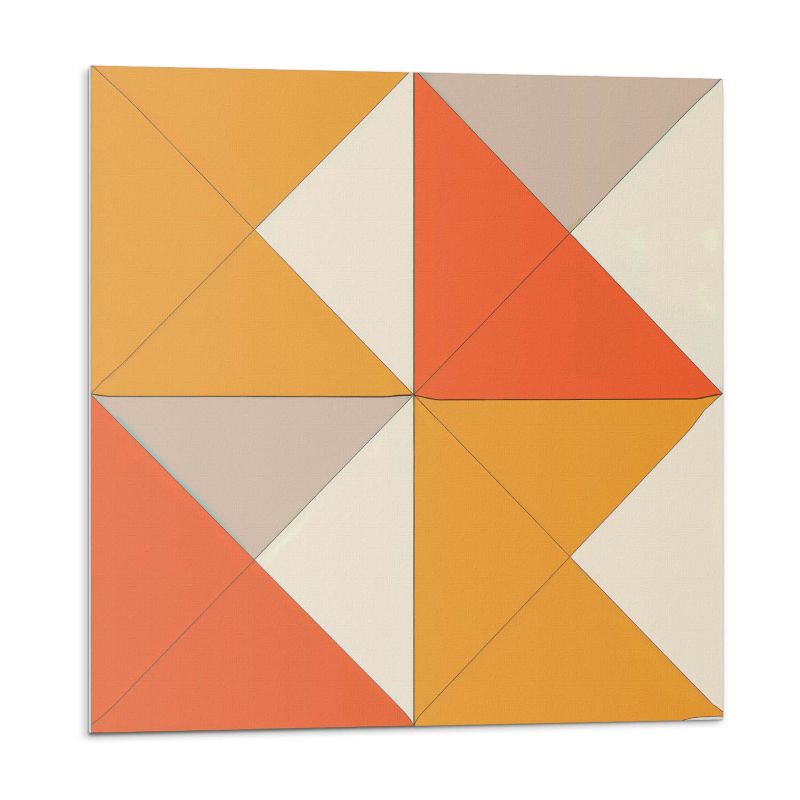 Kafelki samoprzylepne Wallfluent 30x30 cm Kreatywne trójkąty w stylowym rozmieszczeniu 9 szt.