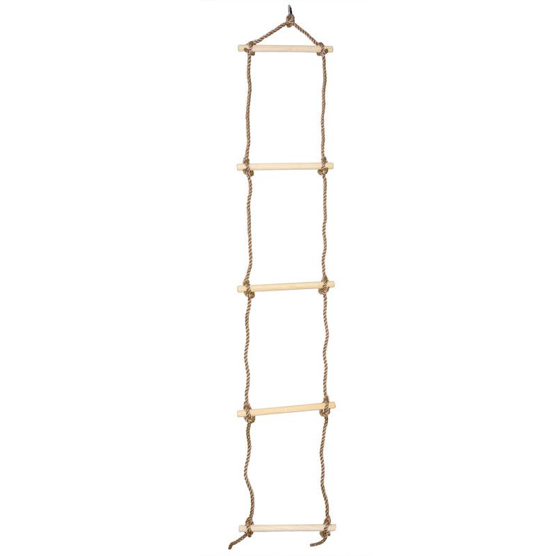 Drabinka linowa 4iQ Group drewniana do wspinaczki 1szt.