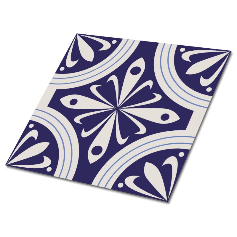 Kafelki samoprzylepne Tulup 30x30 cm Pawie pióra 9 szt.