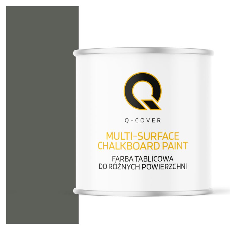 Farba Tablicowa Do Ścian Pisania Kredą Q-Cover Kolor Szaro-zielony RAL7009 Mat 2.5L