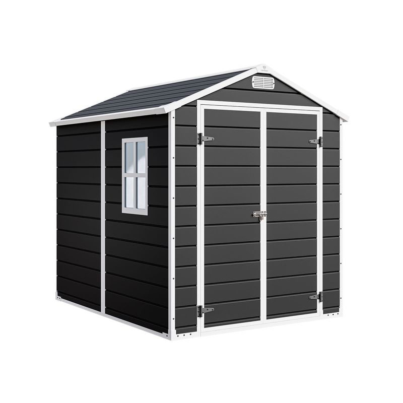 Domek ogrodowy NORDVIC Vidar 1940 x 2410 mm, tworzywo, Cold Grey 1 szt.