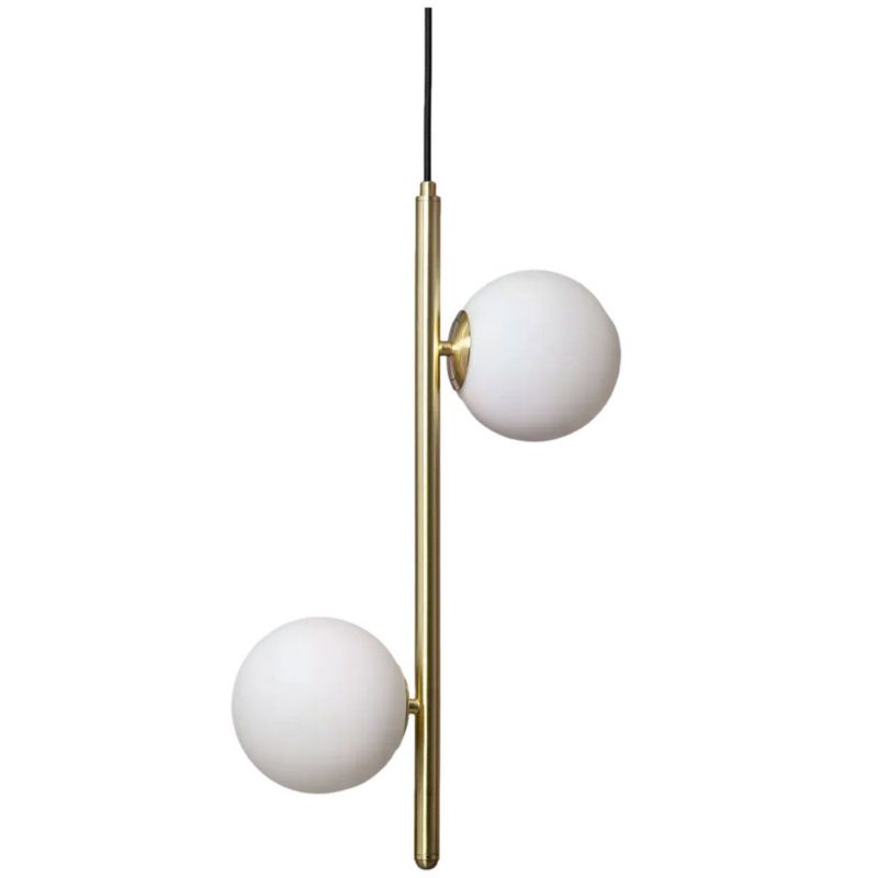 Lampa wisząca Abruzzo Milano złoto-biała wym: 220 x 33 x 15 cm 2xE14 x 40W 1 szt.