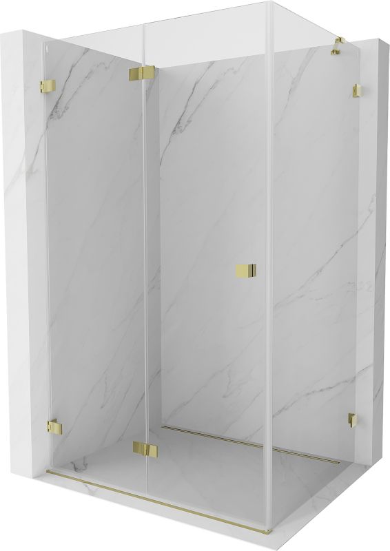 Kabina prysznicowa składana Mexen Lunar-F złota 90x80 cm 836-090-080-50-00-L 1 szt.