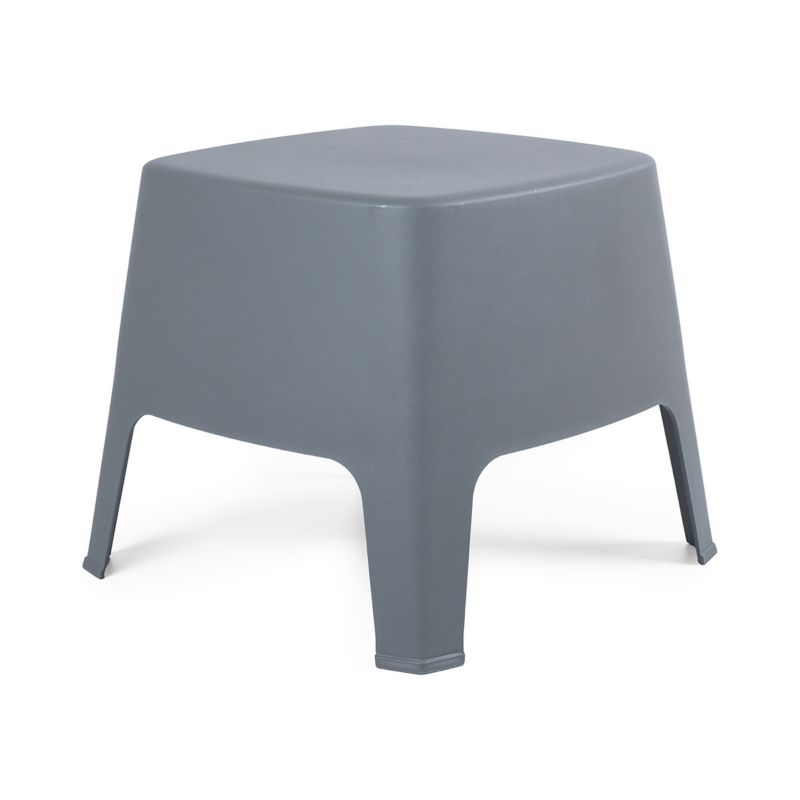 Stolik kawowy ogrodowy 48,5x48,5x42 cm Milane e-floor na balkon i taras szary 1 szt