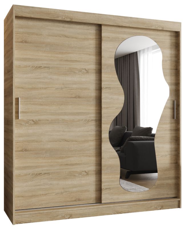 Szafa przesuwna Garderoba Abiks ULTRA 180 dąb sonoma 1szt.