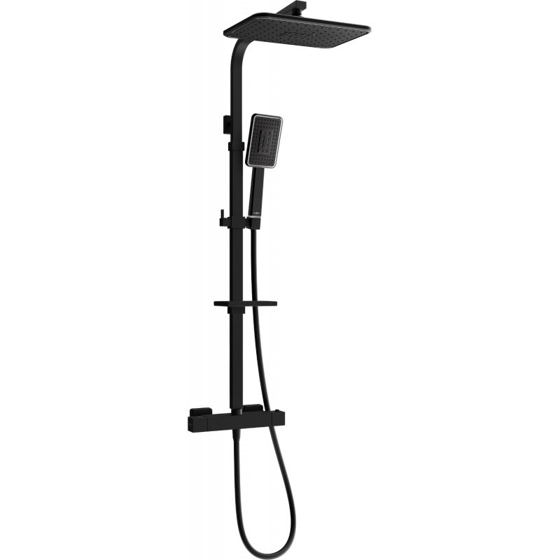 Zestaw prysznicowy natynkowy Mexen Cube czarny/chrom 1 szt.