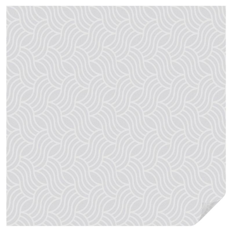 Folia Dekoracyjna na Szybę Tulup 100x100 cm Witraż Samoprzylepny Geometryczne fale relaksu 1 rol.