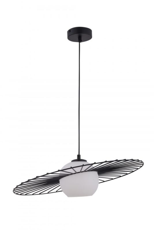 Lampa wisząca Sigma Lighting Sol 2912 czarno-biała dekoracyjna 1xE27 x 1 szt.