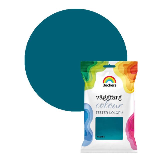 Tester farby kolorowej Beckers Vaggfarg Colour pacific 0,05 l