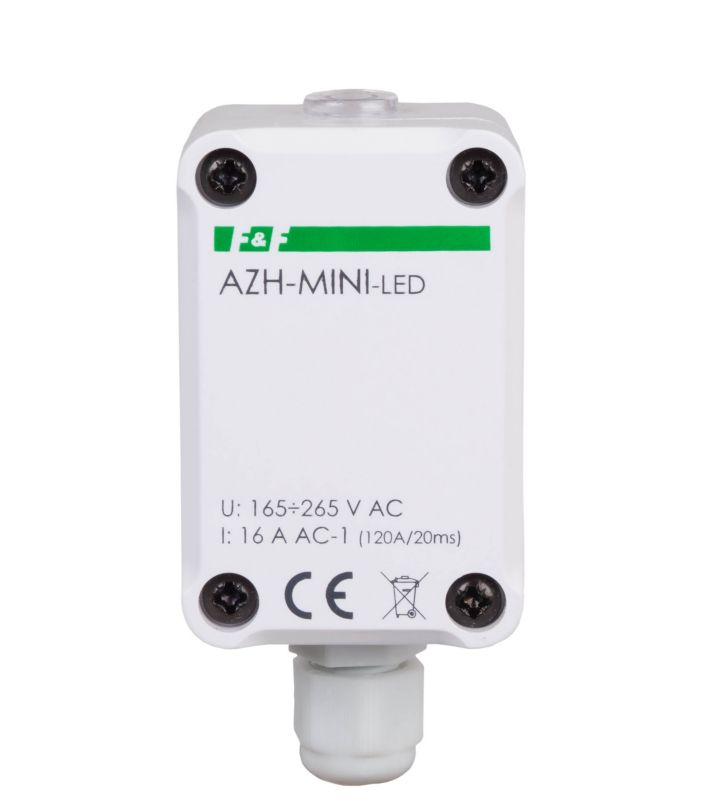 Automat zmierzchowy F&F z wewnętrznym czujnikiem AZH-MINI-LED 1szt.