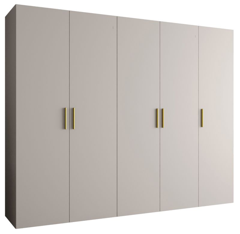 Szafa uchylna Abiks BARI 1 250 wys. 202 cm Kaszmir + u. Złoty 1 szt