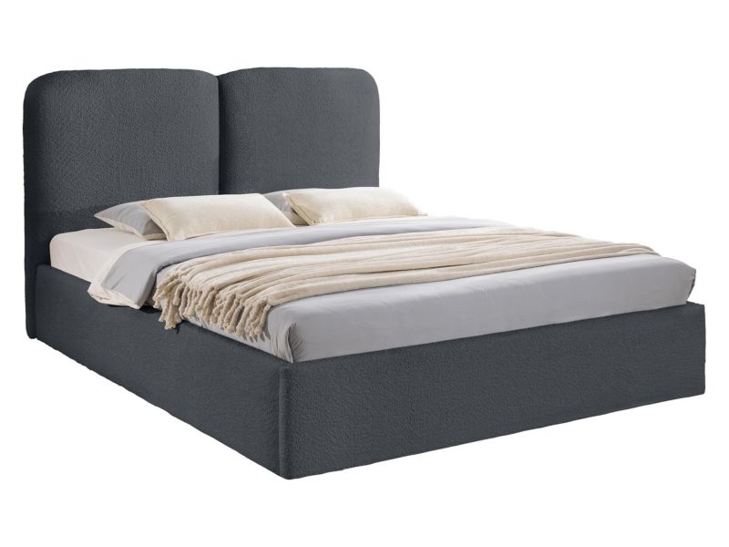 Łóżko tapicerowane MIRJAN 24 Heaven 180x200 ciemnoszary 1 szt.