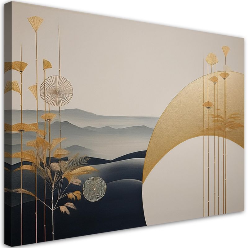 Obraz do sypialni salonu Feeby Krajobraz Boho Beżowy 60x40 cm 1szt