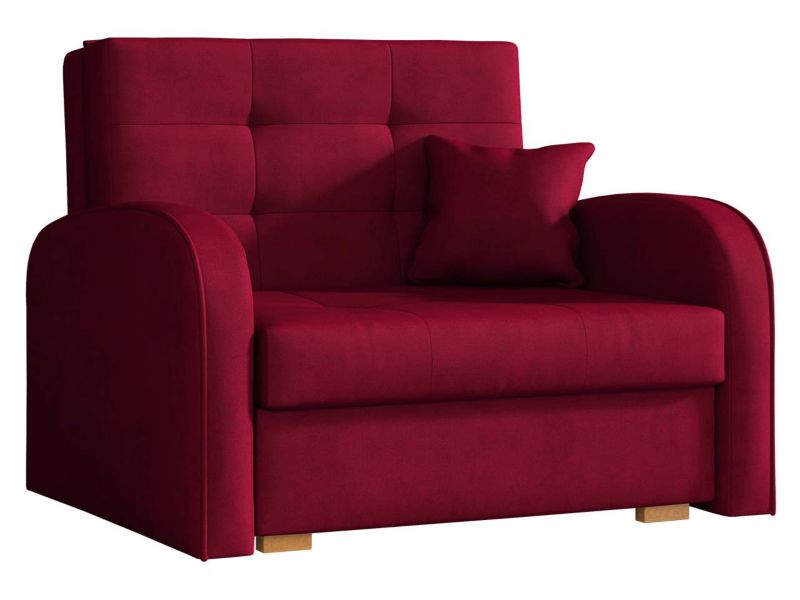 Kanapa rozkładana MIRJAN 24 Viva Gold I wiśniowy 1 szt.