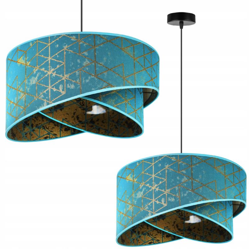 Lampa sufitowa wisząca Light Home LH Werona 1x E27 60W niebieski 1szt.