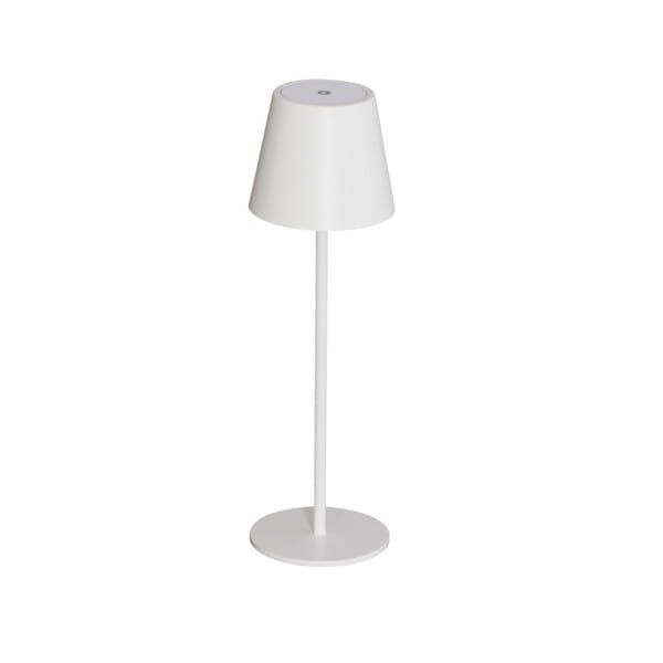 Lampka stołowa Kanlux Inita biała LED 1.2W 3000K bezprzewodowa IP54 wym: 37 x 11 x 11 cm metal - 1 szt.