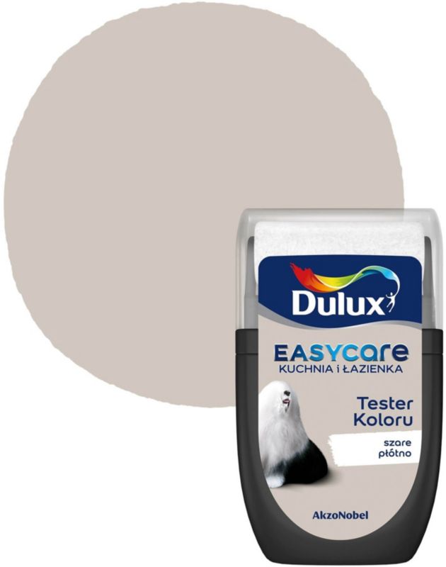 Farba Dulux EasyCare Kuchnia i Łazienka szare płótno 30 ml