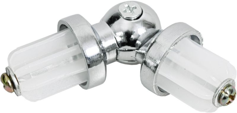 Łącznik kątowy karnisza 19 mm chrom