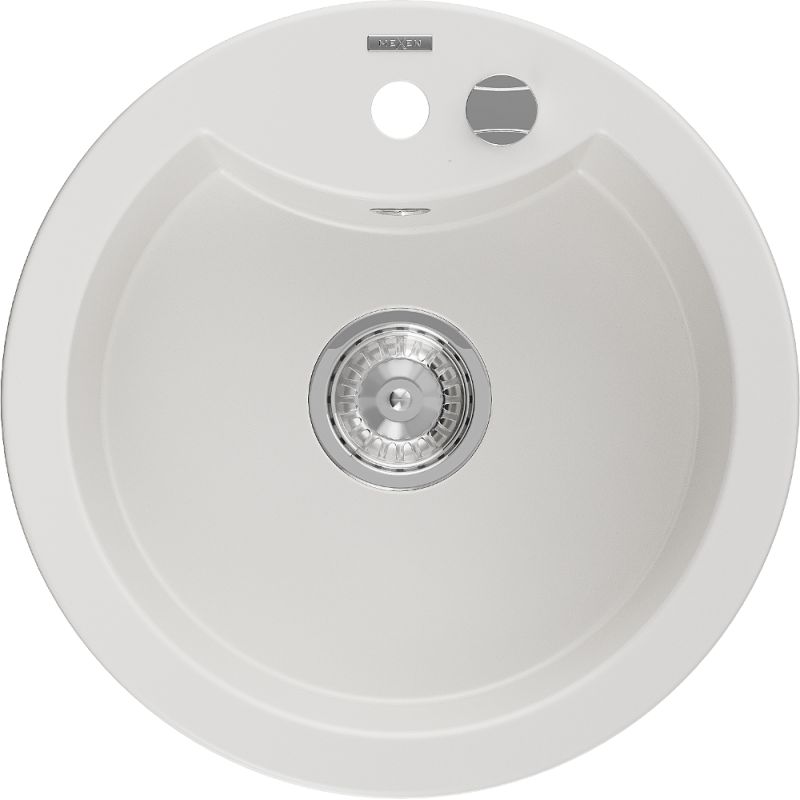 Zlewozmywak wpuszczany Mexen Diego 1-komorowy czarny 488 x 488 mm - 6512481000-77-B 1 szt.