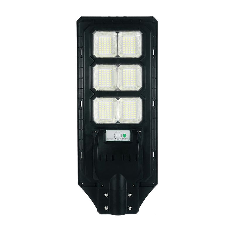 Lampa LED solarna MasterLED uliczna ogrodowa 300W IP65 6000K z czujnikiem PIR i pilotem czarna 1 szt.