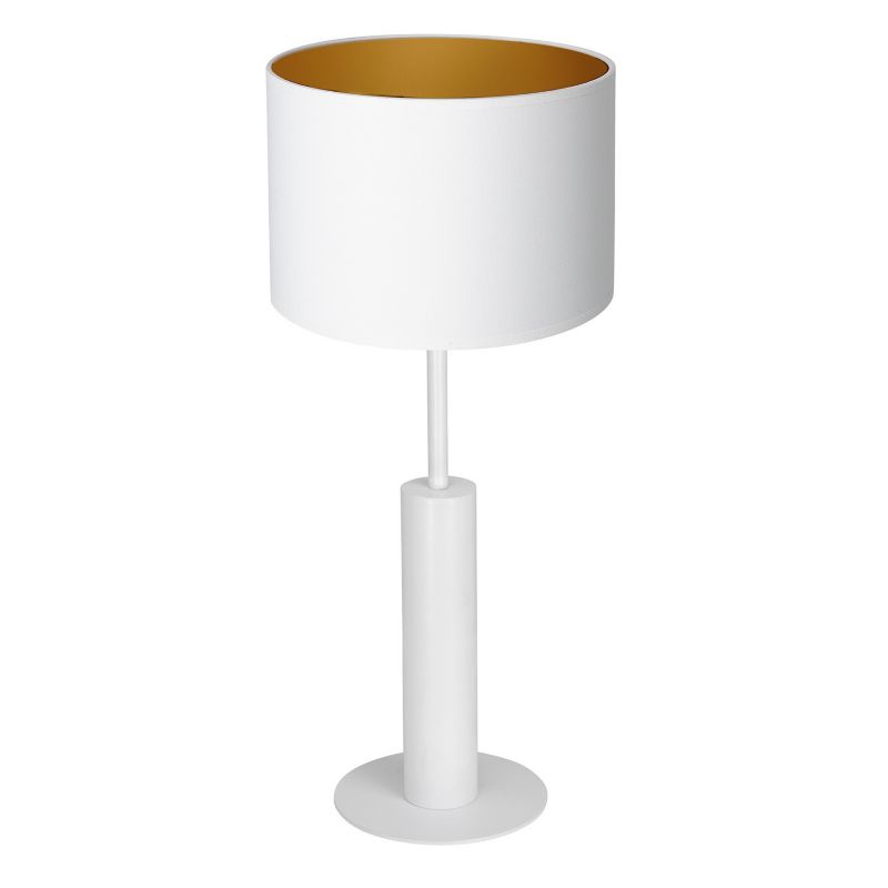 Lampa stołowa Luminex Table Lamps biały mat-złota 1 x E27 x 15W IP20 wym: 58 x 25 x 25 cm metal - 1 szt.