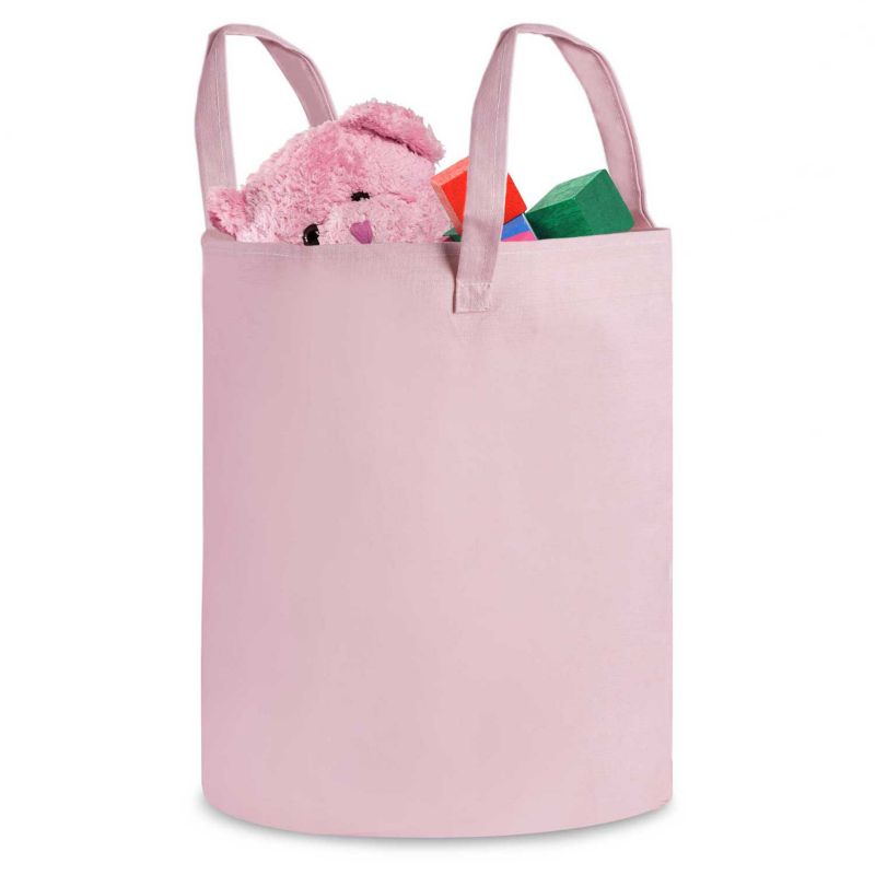 Pojemnik na zabawki Nukido pojemny mocny kosz na pranie różowy 1szt.