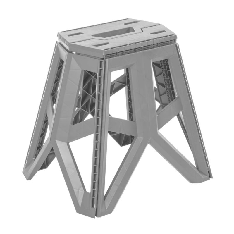 Składane, lekkie krzesło turystyczne Keeeper Tom o udźwigu 120kg, szare 29 x 20 x 39 cm, 1 szt.