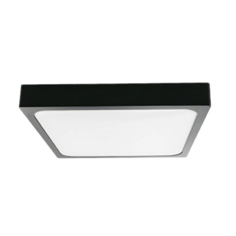 Plafon V-TAC biało-czarny LED 30W 6500K 3000lm kwadratowy IP44 wym: 6,5 x 42 x 42 cm tworzywo sztuczne - 1 szt.
